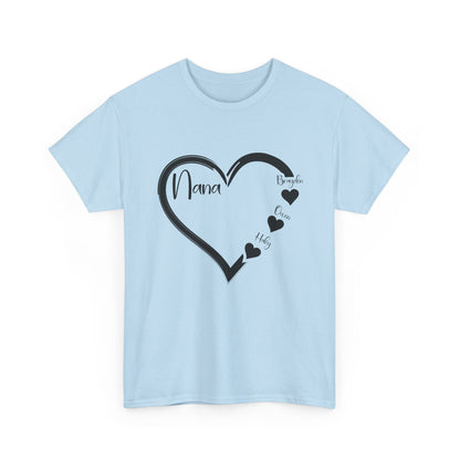 Nana Heart Shirt, Grandmother Mother's Day, Grandma Grandkids Gifts T-Shirt