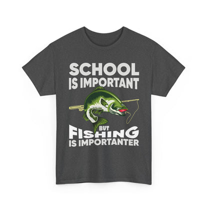 Fishing Shirt, Fishing Lover Gift Shirt, School Is Important But Fishing Is Importanter T-Shirt