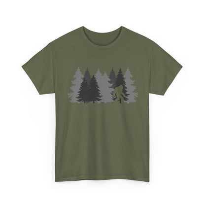 Bigfoot Shirt, Sasquatch Lovers, Bigfoot Pine Trees Women Men Gifts Shirt