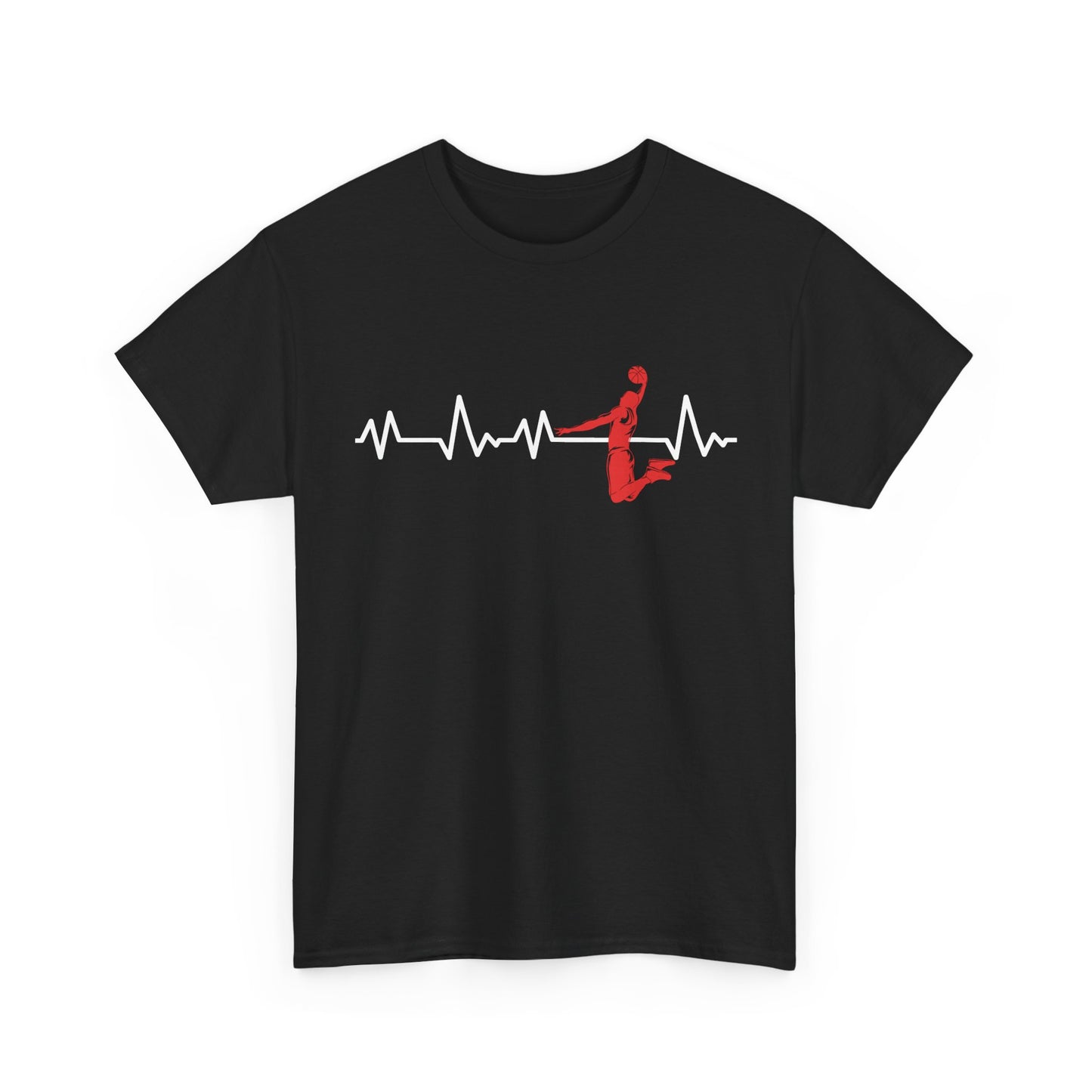 Basketball Heartbeat Shirt, Sports Basketball Lovers, Basketball Players Gifts T-Shirt