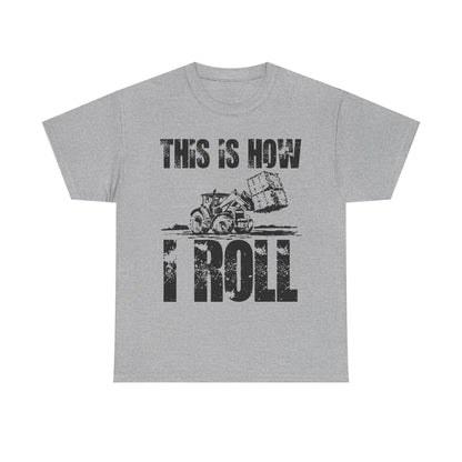 Farmer T-Shirt, This Is How I Roll, Tractor Driver Gifts, Farmer Farming Lovers T-Shirt