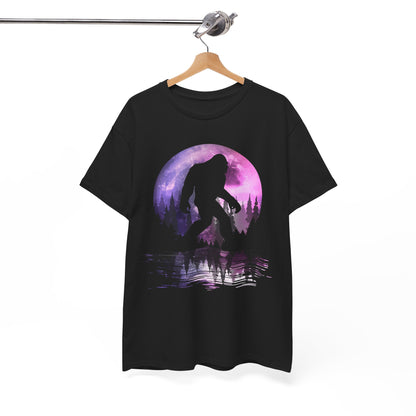 Bigfoot Moon Shirt, Forest Sasquatch Lovers, Bigfoot Believers Gifts Women Men T-Shirt