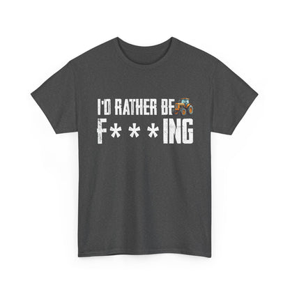 Farming Shirt, I'd Rather Be Farming, Farmer Farm Lovers Tractor Gifts T-Shirt