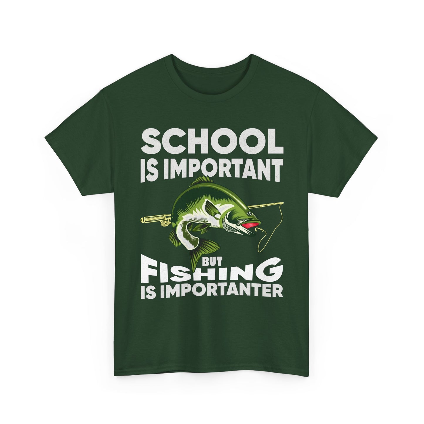 Fishing Shirt, Fishing Lover Gift Shirt, School Is Important But Fishing Is Importanter T-Shirt