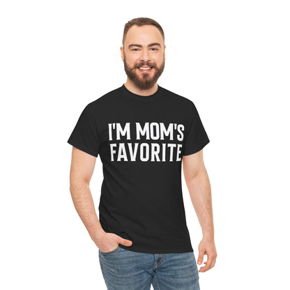 Mom T-Shirt, I'm Mom's Favorite, Funny Kid Saying Birthday Kids T-Shirt