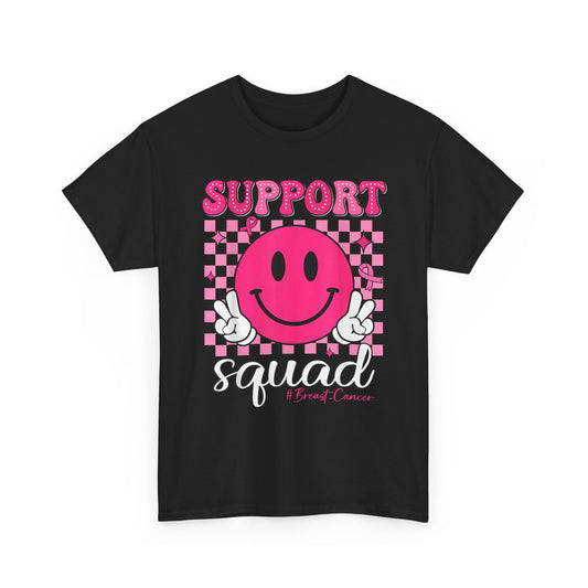 Support Squad Breast Cancer T-Shirt, Breast Cancer Awareness Pink Ribbon Warriors Gifts T-Shirt