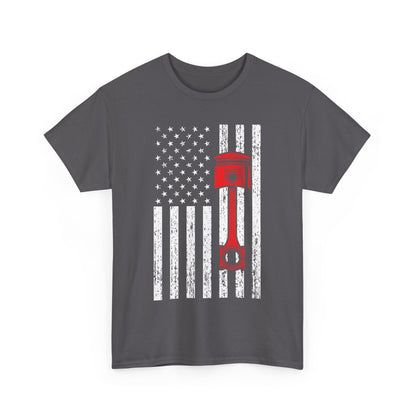 Car Shirt, American Flag Car, Cars Lovers Racing Racer Men Dad Shirt