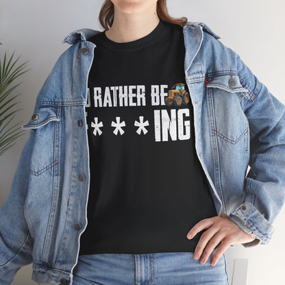 Farming Shirt, I'd Rather Be Farming, Farmer Farm Lovers Tractor Gifts T-Shirt