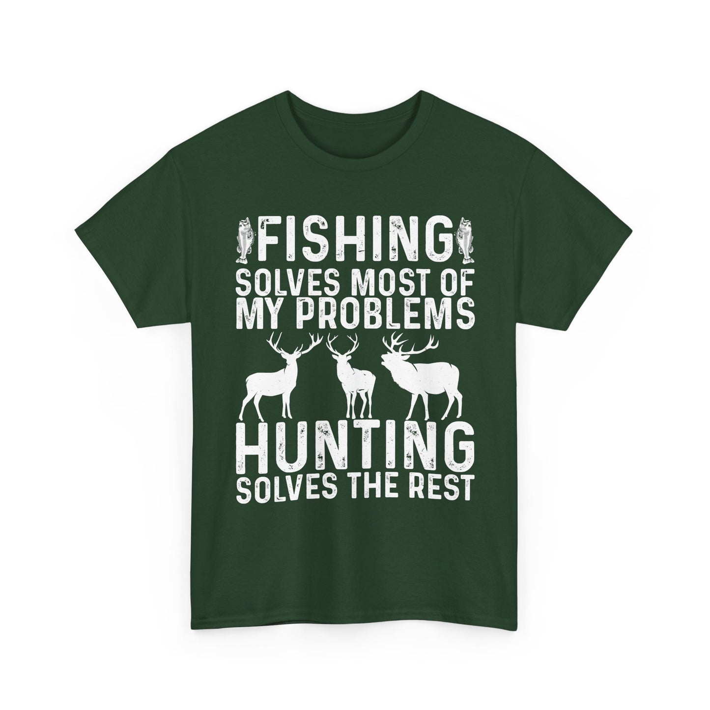 Fishing & Hunting T-Shirt, Fishing Hunting Lovers Gifts, Fisherman Hunter T-Shirt