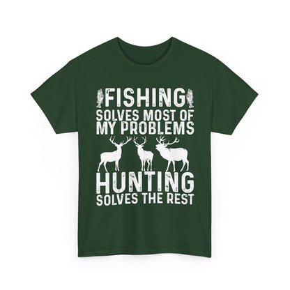 Fishing & Hunting T-Shirt, Fishing Hunting Lovers Gifts, Fisherman Hunter T-Shirt