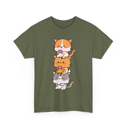 Kawaii Cat Shirt, Kitty Lovers Gift, Kitten Anime Cats Lovers Funny T-Shirt