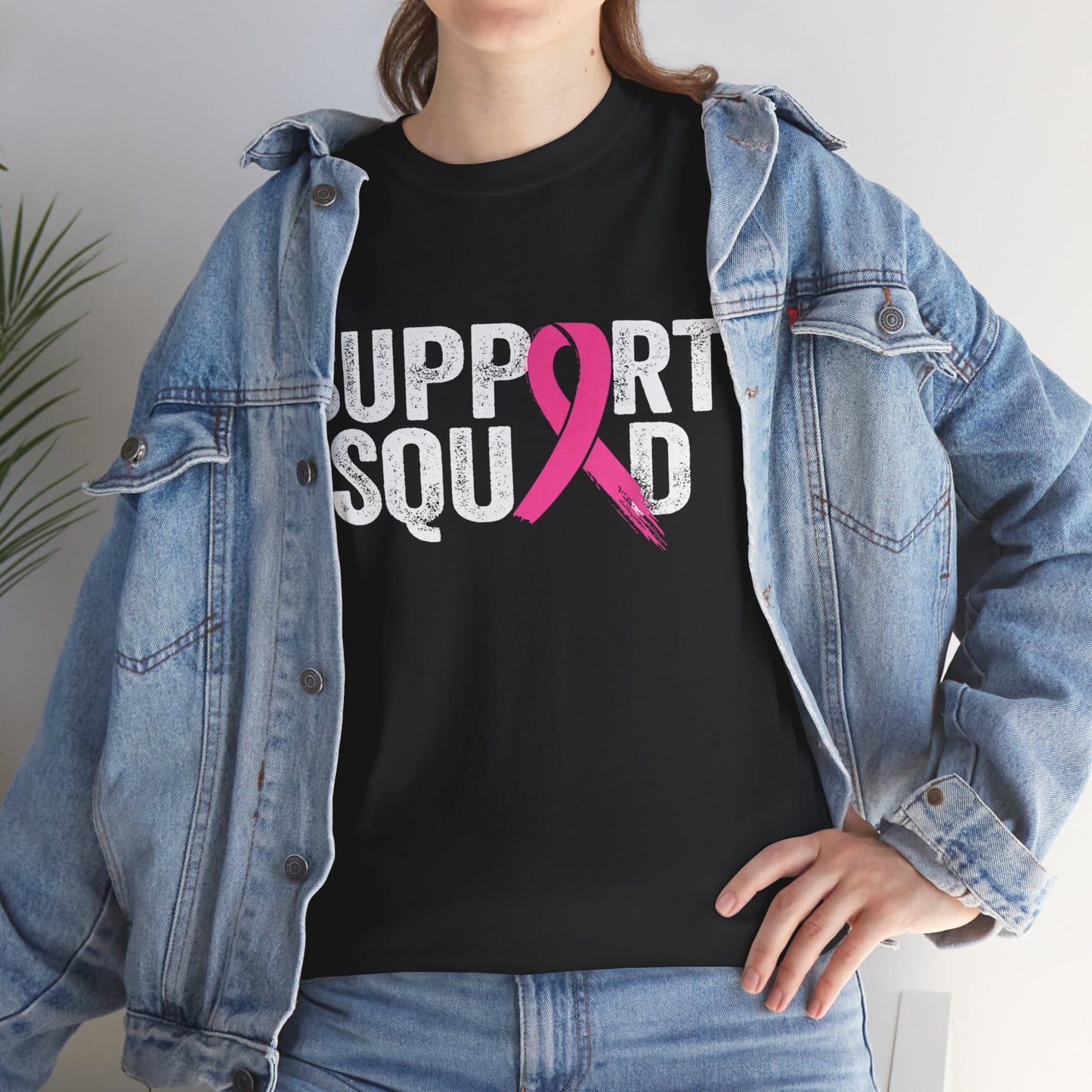 Breast Cancer Awareness T-Shirt, Support Squad, Breast Cancer Pink Ribbon Shirt