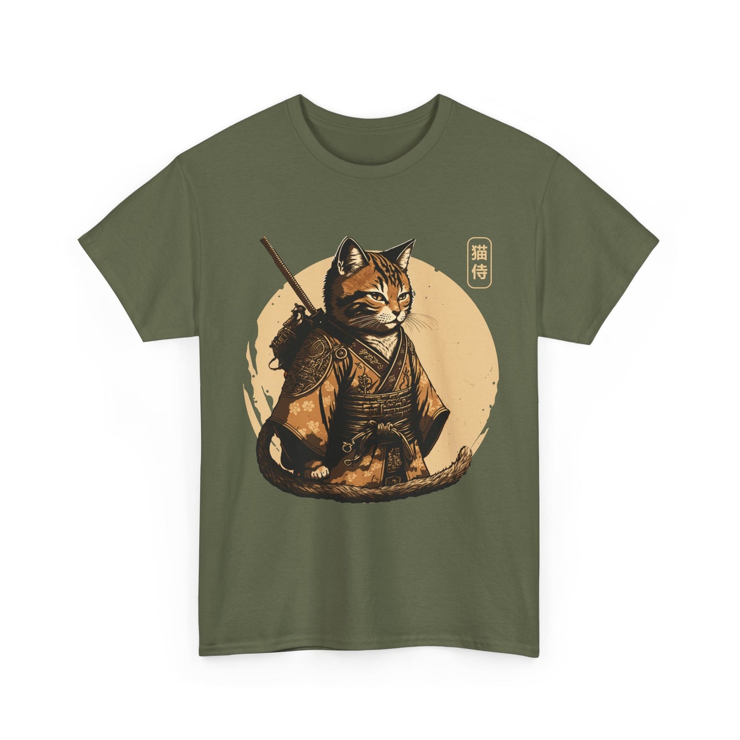 Ninja Cat Shirt, Japanese Samurai Cat, Japanese Culture Lovers Gifts Women Men T-Shirt