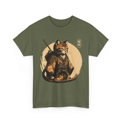 Ninja Cat Shirt, Japanese Samurai Cat, Japanese Culture Lovers Gifts Women Men T-Shirt