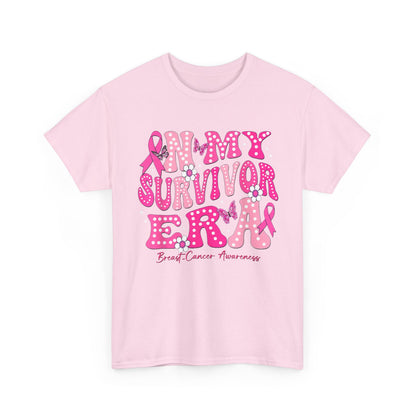Breast Cancer Awareness Shirt, In My Survivor Era, Breast Cancer Warriors Pink Ribbon Shirt
