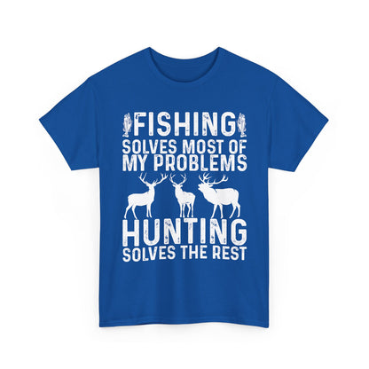 Fishing & Hunting T-Shirt, Fishing Hunting Lovers Gifts, Fisherman Hunter T-Shirt