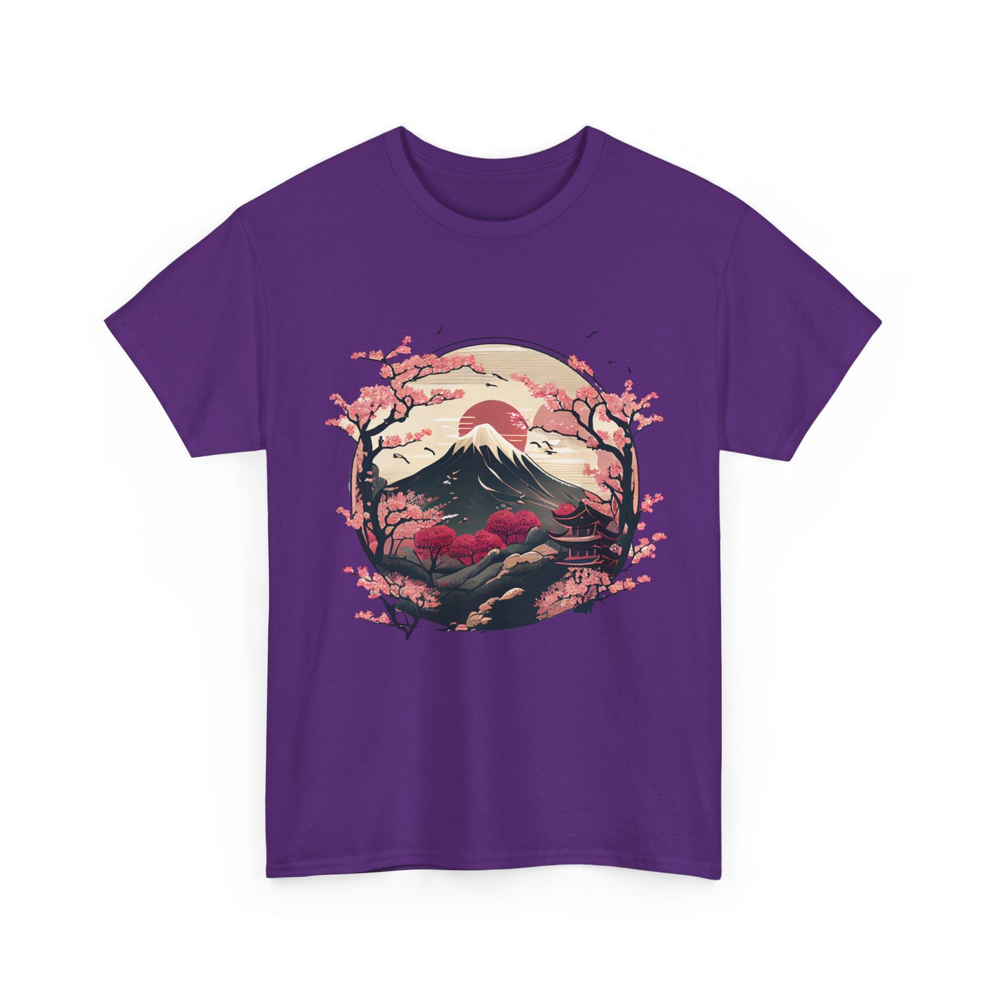 Japanese Art Shirt, Cherry Blossoms, Japanese Culture Lovers Women Men T-Shirt