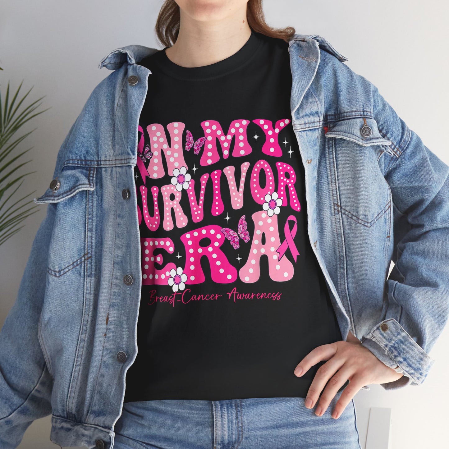 Breast Cancer Awareness Shirt, In My Survivor Era, Breast Cancer Warriors Pink Ribbon Shirt