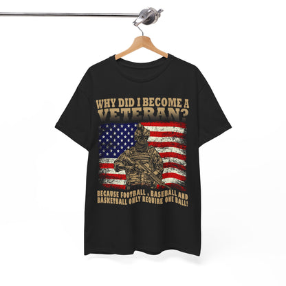 Veteran Shirt, Why Did I Become a Veteran?, Veterans Day Dad Grandpa Gifts Shirt