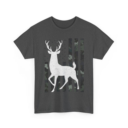 Deer Hunting Shirt, American Flag Camo Deer Hunting Season Lovers, Hunter Dad Men T-Shirt