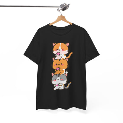 Kawaii Cat Shirt, Kitty Lovers Gift, Kitten Anime Cats Lovers Funny T-Shirt
