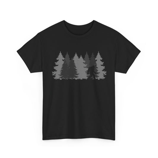 Bigfoot Shirt, Sasquatch Lovers, Bigfoot Pine Trees Women Men Gifts Shirt