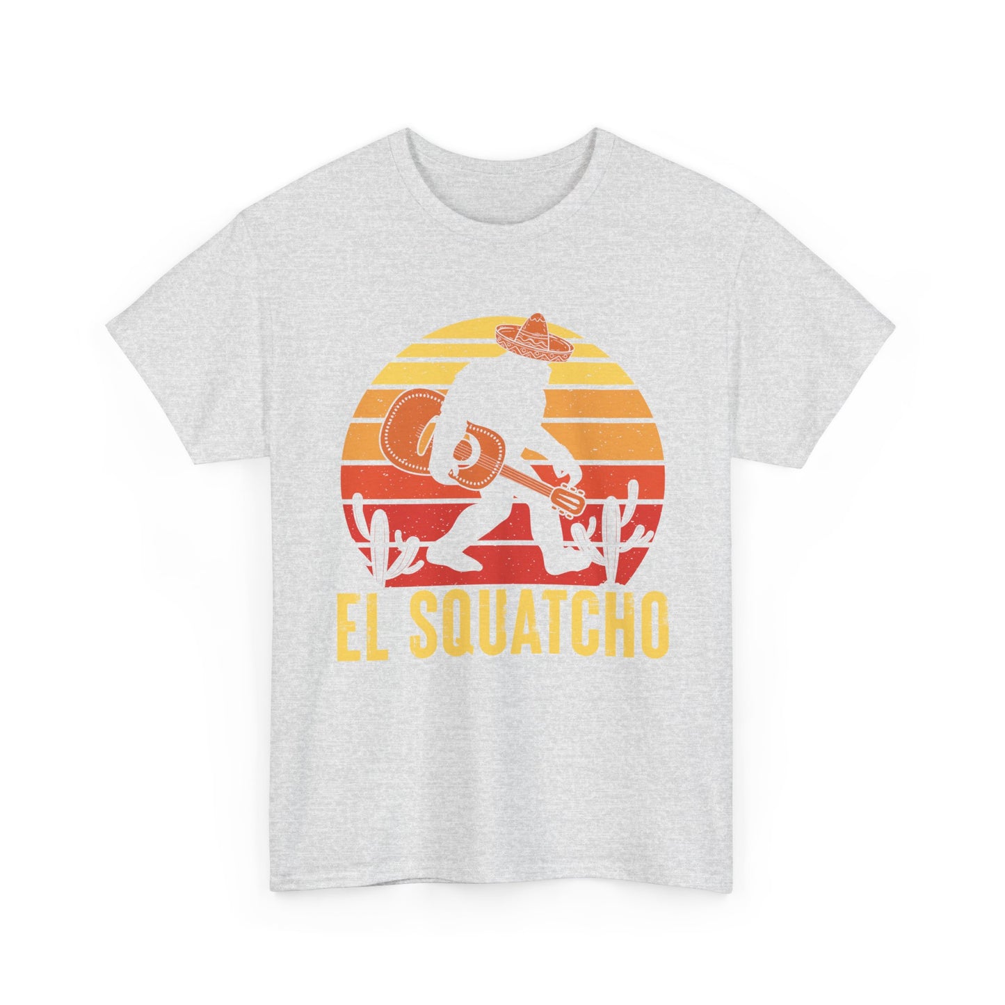 Bigfoot Shirt, El Squatcho, Sasquatch Lovers Gifts, Bigfoot Guitar Funny T-Shirt