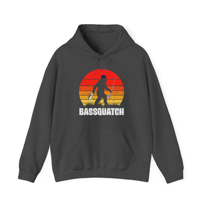 Bigfoot Fishing Hoodie, Bassquatch Sasquatch Fishing, Fishing Bigfoot Lovers Hoodie