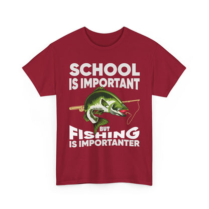 Fishing Shirt, Fishing Lover Gift Shirt, School Is Important But Fishing Is Importanter T-Shirt