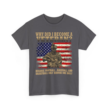 Veteran Shirt, Why Did I Become a Veteran?, Veterans Day Dad Grandpa Gifts Shirt