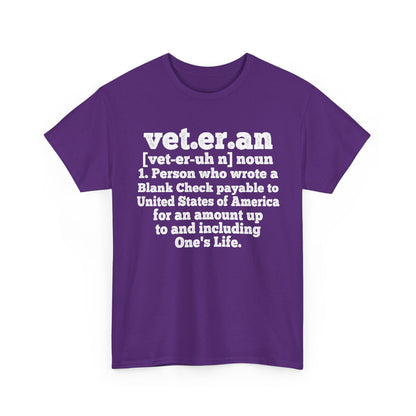 Veteran Definition Shirt, Veteran Dad Grandpa, Veterans Day Patriotic Shirt