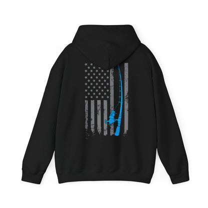 American Flag Fishing Hoodie, Fishing Rod, Fisherman Fishing Season Lovers Hoodie