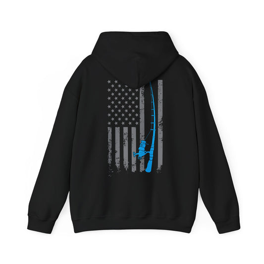 American Flag Fishing Hoodie, Fishing Rod, Fisherman Fishing Season Lovers Hoodie
