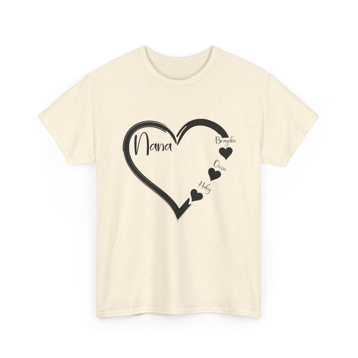 Nana Heart Shirt, Grandmother Mother's Day, Grandma Grandkids Gifts T-Shirt
