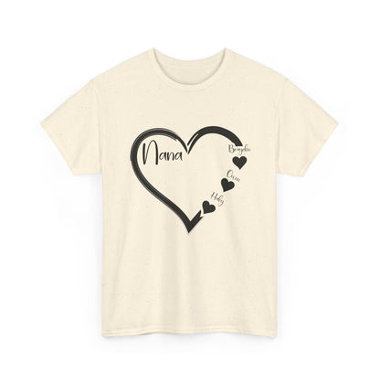 Nana Heart Shirt, Grandmother Mother's Day, Grandma Grandkids Gifts T-Shirt