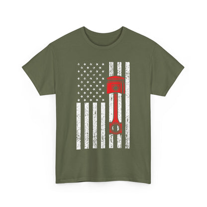 Car Shirt, American Flag Car, Cars Lovers Racing Racer Men Dad Shirt