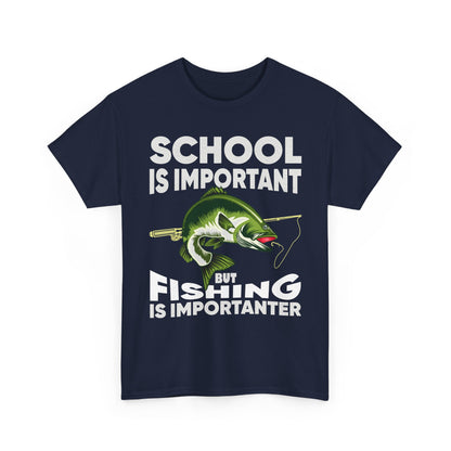 Fishing Shirt, Fishing Lover Gift Shirt, School Is Important But Fishing Is Importanter T-Shirt