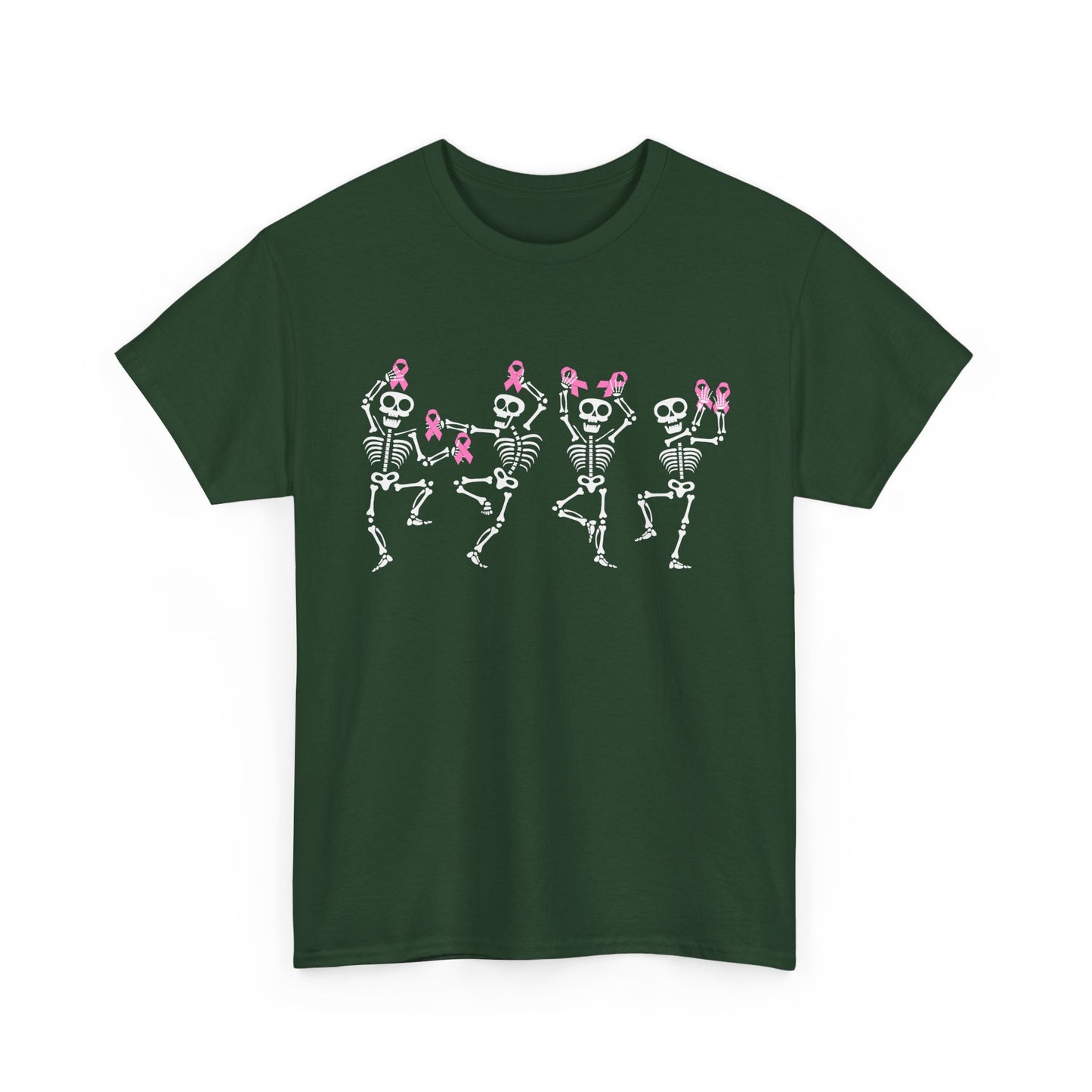 Breast Cancer Shirt, Breast Cancer Awareness, Dabbing Skeleton Pink Ribbon T-Shirt