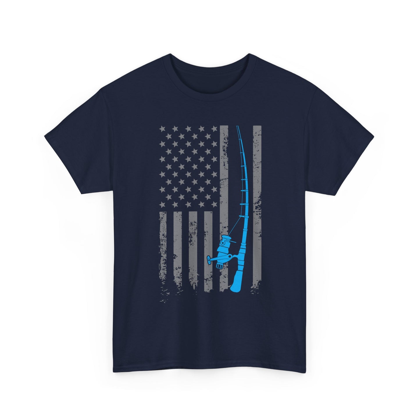 American Flag Fishing T-Shirt, Fishing Rod, Fisherman Fishing Season Lovers Shirt