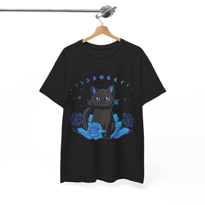 Cat Kawaii Shirt, Crystal Alchemy Cat Moon Phases Anime Lovers Gifts Shirt
