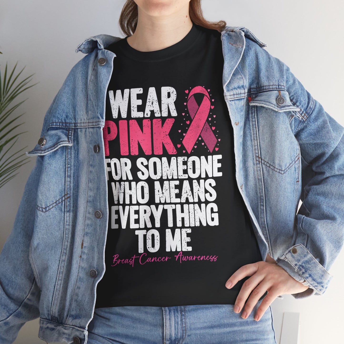 Breast Cancer Awareness T-Shirt, I Wear Pink Ribbon, Breast Cancer Warriors Women Shirt
