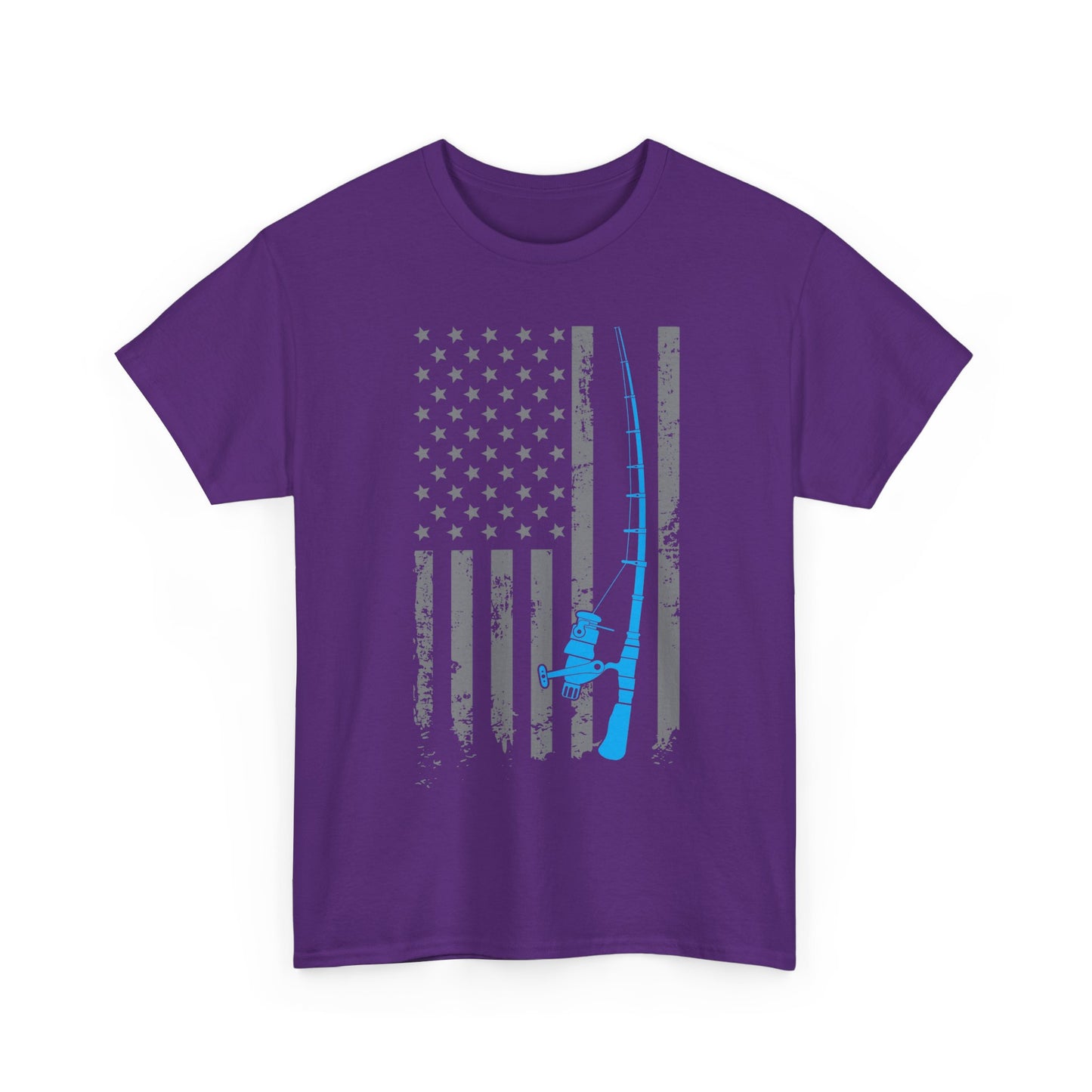 American Flag Fishing T-Shirt, Fishing Rod, Fisherman Fishing Season Lovers Shirt