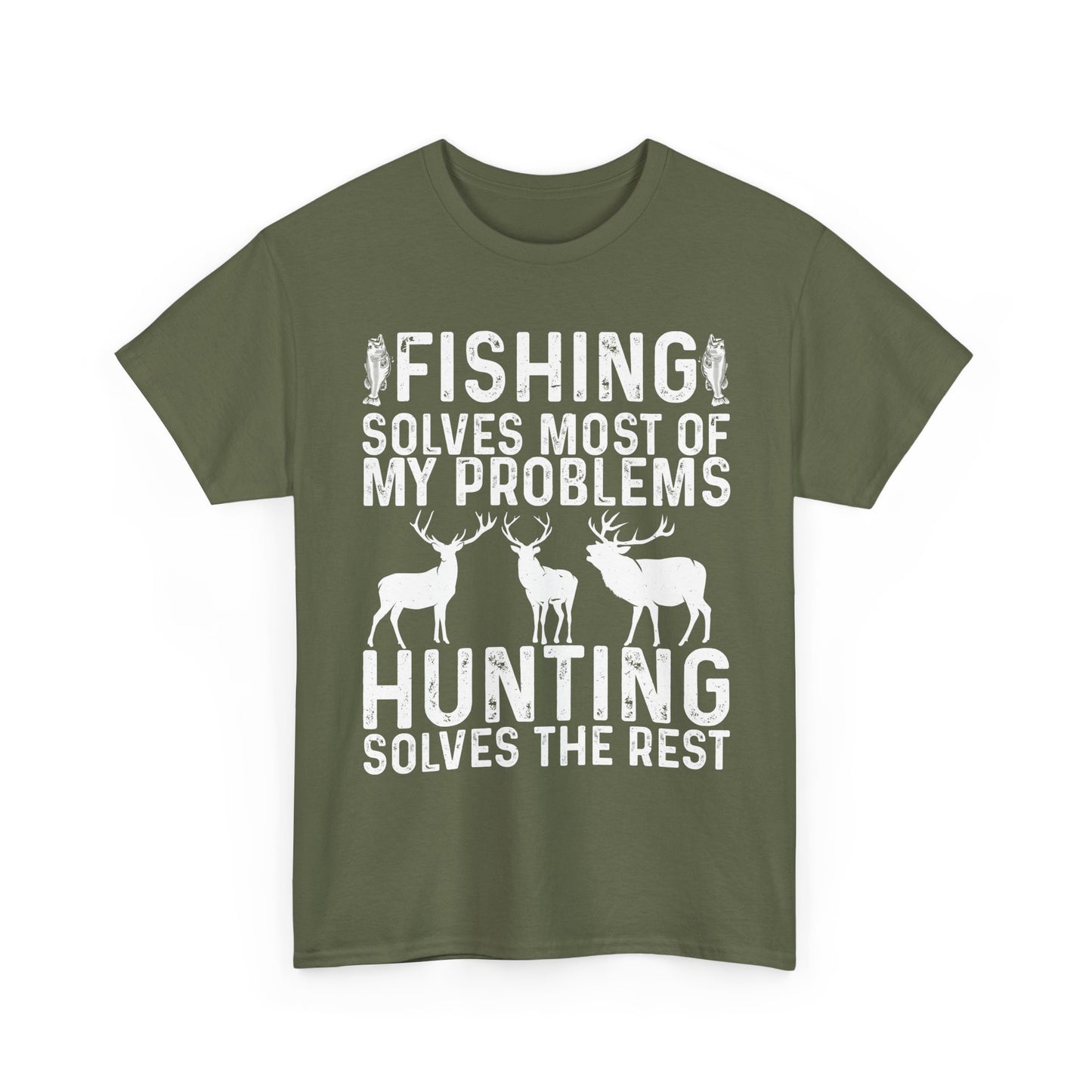 Fishing & Hunting T-Shirt, Fishing Hunting Lovers Gifts, Fisherman Hunter T-Shirt