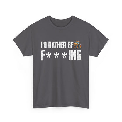 Farming Shirt, I'd Rather Be Farming, Farmer Farm Lovers Tractor Gifts T-Shirt