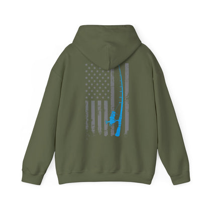American Flag Fishing Hoodie, Fishing Rod, Fisherman Fishing Season Lovers Hoodie