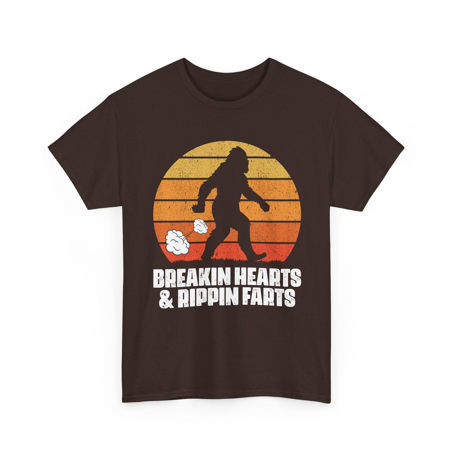Bigfoot Shirt, Breakin Hearts & Rippin Farts, Sasquatch Believers Bigfoot Funny Shirt