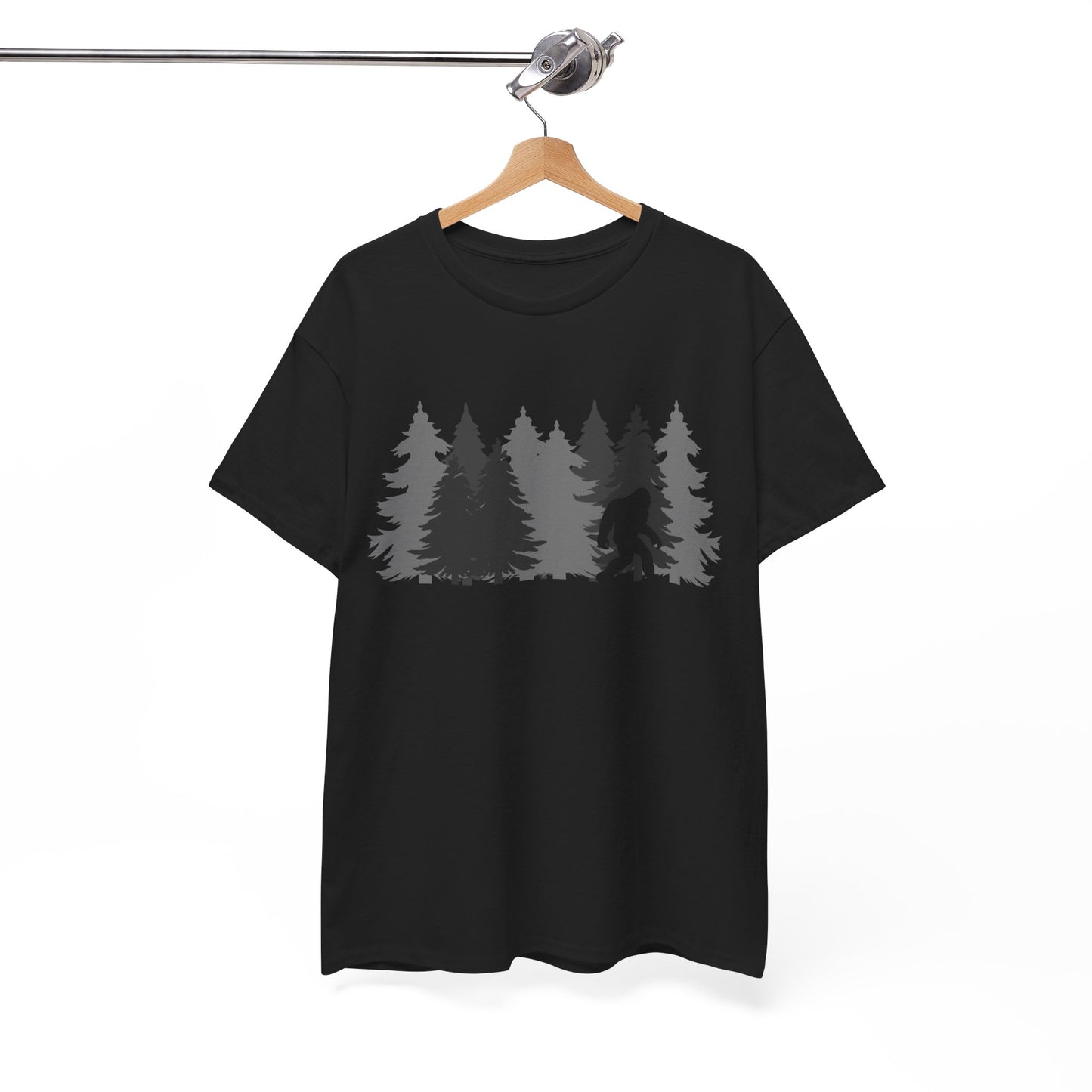 Bigfoot Shirt, Sasquatch Lovers, Bigfoot Pine Trees Women Men Gifts Shirt