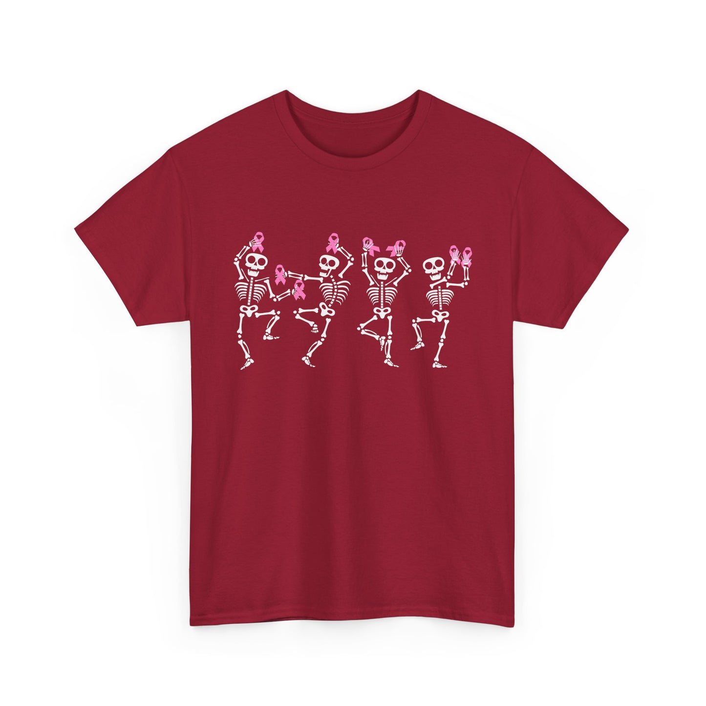 Breast Cancer Shirt, Breast Cancer Awareness, Dabbing Skeleton Pink Ribbon T-Shirt