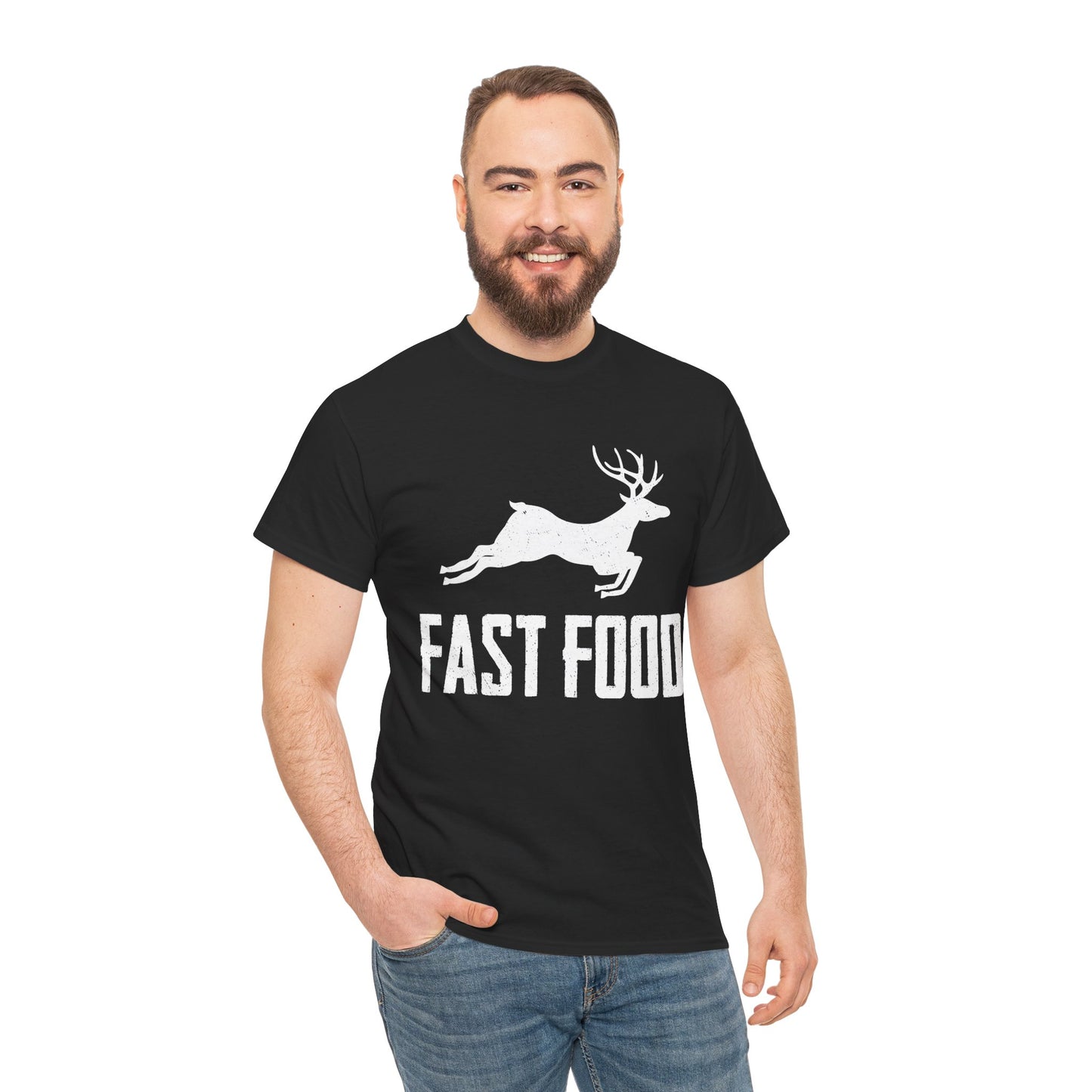 Deer Hunting Fast Food T-Shirt, Deer Hunting Lovers Hunting Season Hunter Dad Men T-Shirt