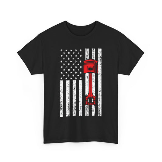 Car Shirt, American Flag Car, Cars Lovers Racing Racer Men Dad Shirt
